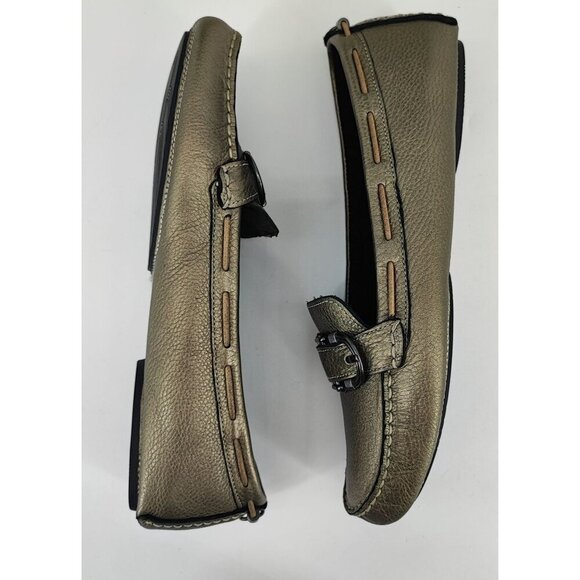 Cole Haan Women’s Gunmetal Green Leather Loafers Size 8.5 - Picture 7 of 10